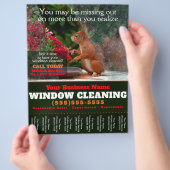 窓洗清掃用業務用ティアシート チラシ (手)
