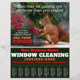 窓洗清掃用業務用ティアシート チラシ