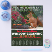 窓洗清掃用業務用ティアシート チラシ (シングル)