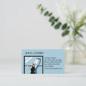 窓洗濯機の洗浄のよりきれいな名刺 名刺 (スタンド正面)