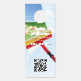 窓清掃カスタム用QR ドアノブサイン