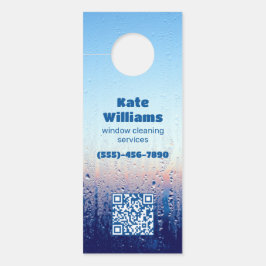 窓清掃カスタム用QR ドアノブサイン