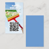 窓清掃カスタム用QR 名刺 (正面/裏面)