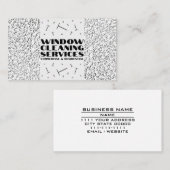 窓清掃サービス商業用住宅 名刺 (正面/裏面)