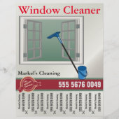 窓清掃サービス小事業フライヤー (正面)