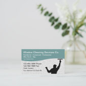 窓清掃プロフェッショナル名刺デザイン 名刺 (スタンド正面)