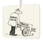 窓清掃会社取締役 カーエアーフレッシュナー (左)