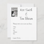 窓猫の新しい家の発表カード 案内状 (裏面)