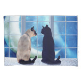 窓猫 枕カバー (正面左)