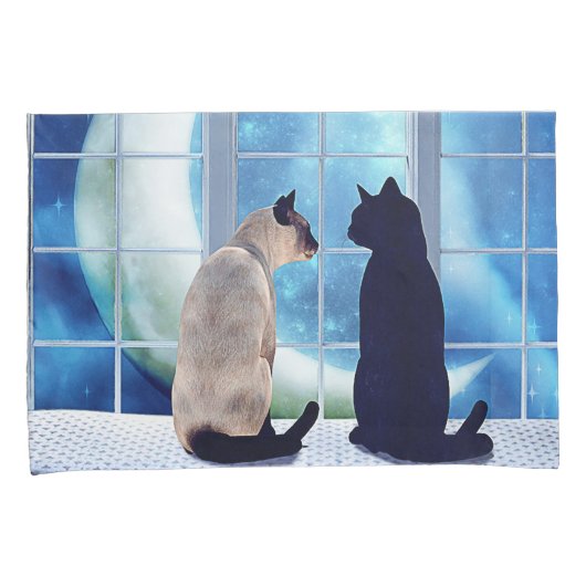 窓猫 枕カバー (正面右)