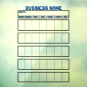 窓用フィルム カレンダー 非磁性 ホワイトボード ウィンドウサイン (シート3)