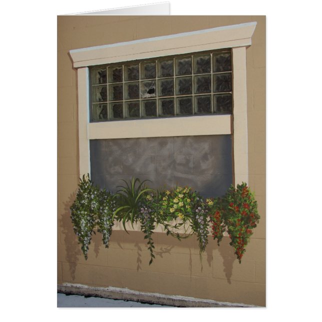 窓色彩の鮮やかボックスの窓の割れ (正面)