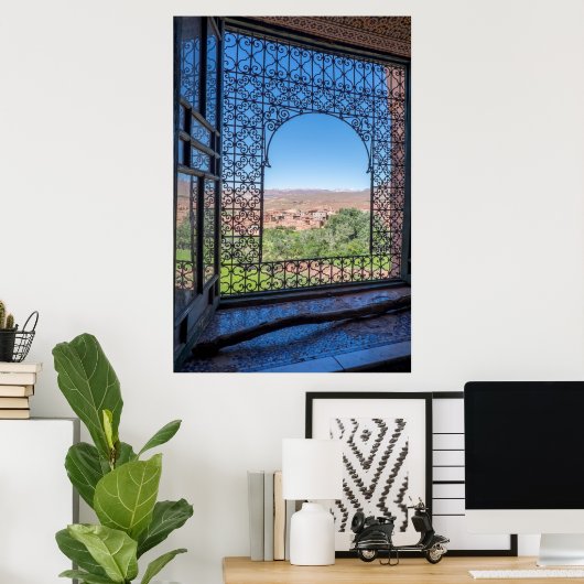 窓華美飾り ポスター (ホームオフィス)