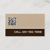 窓被覆カスタムQRクラフト 名刺 (裏面)