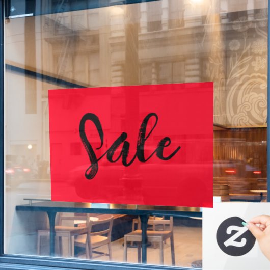 窓販サイン、ブティック・セールモダンサイン ウィンドウサイン (カフェ窓)