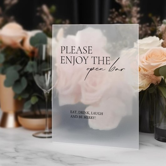 窓貼り書道結婚の開いたバー標識 ウィンドウサイン