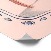 窓越しにサーレアルのタペストリぶら下がったーを待って ポスター (角)