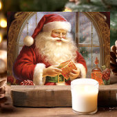 窓辺のサンタ クラシック ヴィンテージ クリスマス