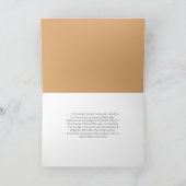 窓辺のテディベア 懐かしの写真グリーティングカード カード (内部)