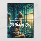 窓辺のヒゲだらけの監視者たち ポストカード (正面)