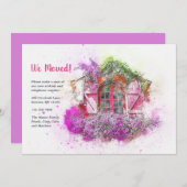 窓辺のプランター引越しのお知らせ 案内状 (正面/裏面)