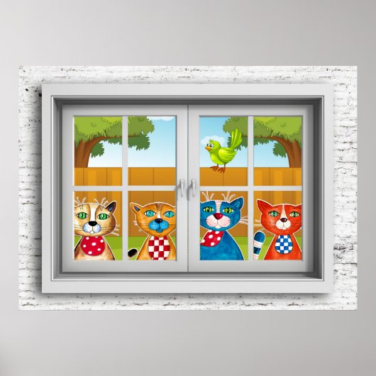 窓辺のポスター ポスター (正面)