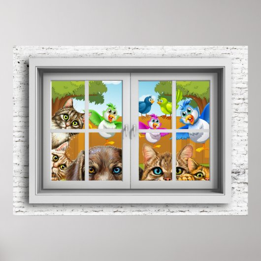 窓辺のポスター ポスター (正面)