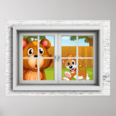 窓辺のポスター ポスター (正面)