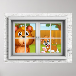 窓辺のポスター ポスター