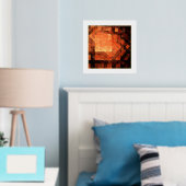 窓辺の光のアブストラクトアート 箔ポスター (インサイチュ (寝室))