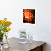 窓辺の光のアブストラクトアート 箔ポスター (レイダウン (キッチン))