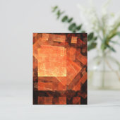 窓辺の光 現代幾何学模様抽象アート ポストカード (スタンド正面)