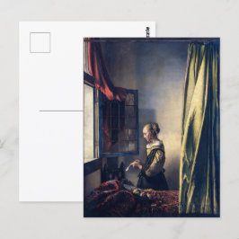「窓辺の手紙」フェルメール| オランダ絵画 ポストカード