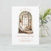 窓辺の水彩席を移動しました 案内状 (スタンド正面)