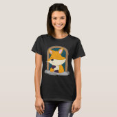 窓辺の狐 Tシャツ (正面フル)