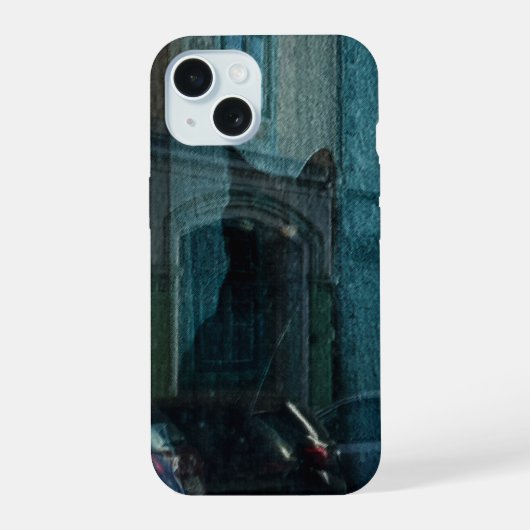 窓辺の猫 iPhone 15ケース (裏面)