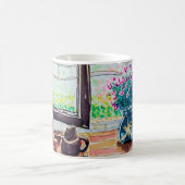窓辺の紅茶と花 コーヒーマグカップ (中央)