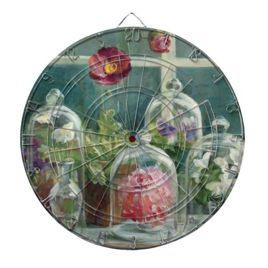 窓辺の紫色のケシ ダーツボード (正面)