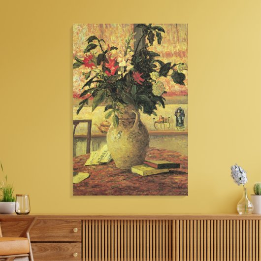 窓辺の花束 by マキシム・マウフラ キャンバスプリント (インサイチュ (リビング))