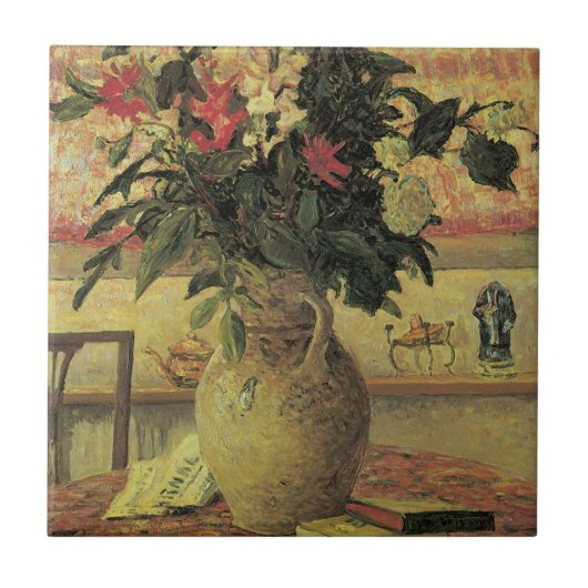 窓辺の花束 by マキシム・モーフラ タイル (正面)