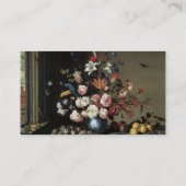 窓辺の花瓶の花たち、バルタザール・ヴァン・デル・アスト 名刺 (裏面)