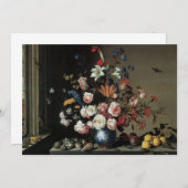 『窓辺の花瓶の花』、バルタザール・ファン・デル・アスト (正面/裏面)