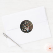 『窓辺の花瓶の花』、バルタザール・ファン・デル・アスト ラウンドシール (封筒)