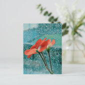 窓辺の花 はがき (スタンド正面)