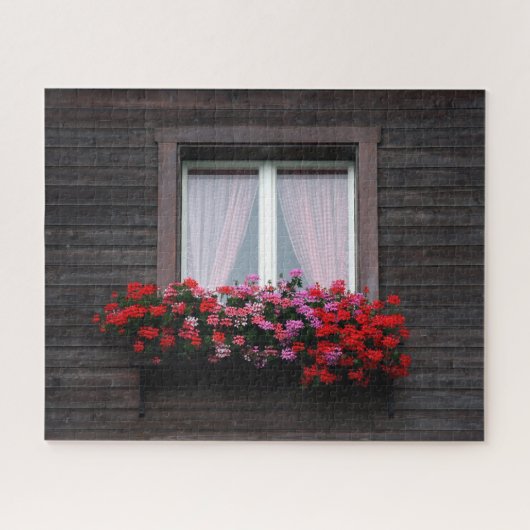 窓辺の花 ジグソーパズル (横)