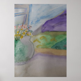 窓辺の花 ポスター