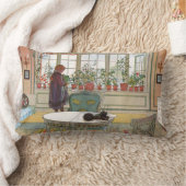 窓辺の花 by カール・ラーソン ランバークッション (ブランケット)