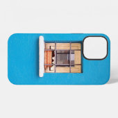 窓辺の茶色の土鍋 iPhoneケース (裏面横)