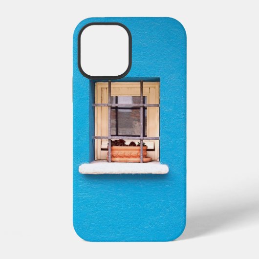 窓辺の茶色の土鍋 iPhoneケース (裏面)
