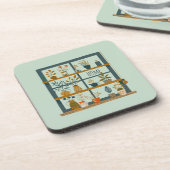 窓辺の鉢植え コースター (左側)